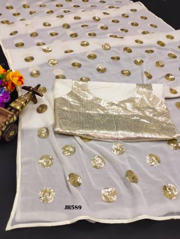 D.NO. JR589 BY SAGAR IMPEX GEORGETTE SAREE MANUFACTURER ININDIA